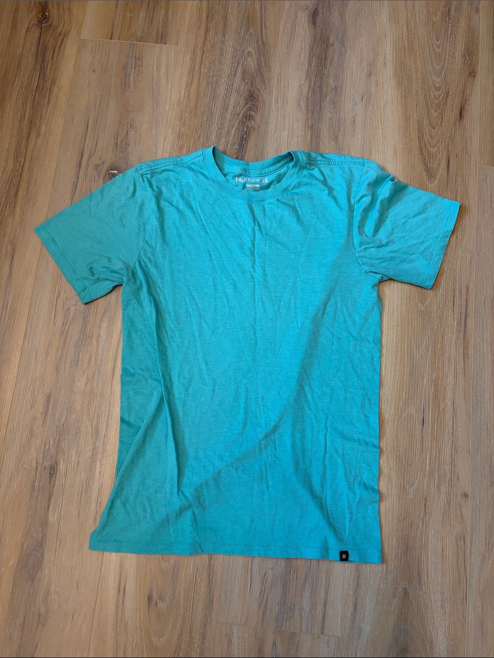 ( 2 for 10$)Hurley Men's Teal Crewneck Short Sleeve Tee